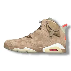 国内正規 未使用 NIKE  × TRAVIS SCOTT Air Jordan 6 British Khaki エアジョーダン6 ブリティッシュカーキ ナイキ  × トラヴィススコット DH0690-200 ベージュ 30cm （9992M）
