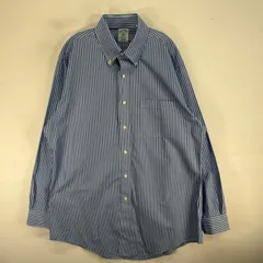 古着 ブルックスブラザーズ Brooks Brothers 長袖シャツ REGENT 1818 胸ポケ L  ブルー系 ストライプ メンズ
