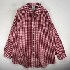 古着 ブルックスブラザーズ Brooks Brothers 長袖シャツ REGENT 胸ポケ カラーステイ XL  レッド系 チェック メンズ