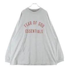 FEAR OF GOD ESSENTIALS (フィアオブゴッド エッセンシャルズ) ロゴプリント 長袖Tシャツ カットソー グレー