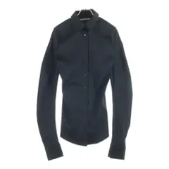 Acne Studios (アクネ ストゥディオズ) 襟付き ロングスリーブ ポリエステルシャツ 長袖シャツ ブラック レディース FN-WN-BLOU001085AC0704のサムネイル