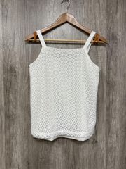 美品 GALLARDAGALANTE NAVY ガリャルダガランテネイビー タグ付き レース 日本製 ベスト sizeF/白  ■◆ レディース