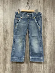 TRUE RELIGION トゥルーレリジョン アメリカ製 綿100％ スキニー デニムパンツ size23/青  ■◆ レディース