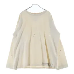 Maison Margiela (メゾンマルジェラ) 24SS ヴィンテージ加工 ラウンドネック 長袖Tシャツ カットソー ベージュ S50GC0696のサムネイル