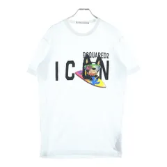 DSQUARED2 (ディースクエアード) ICON プリント半袖Tシャツ カットソー ホワイト S79GC0064 S23009