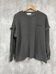 LOGOS DAYS ロゴスデイズ 袖フリル スウェット sizeM/チャコールグレー  ◇■ レディース