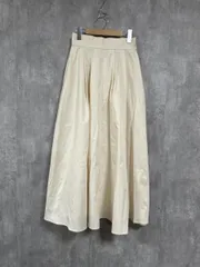 nairo ナイロ フレア ロング スカート sizeM/アイボリー  ■■ レディース