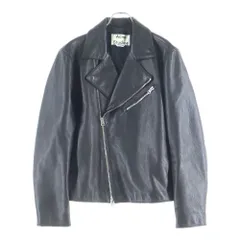 Acne Studios (アクネ ストゥディオズ) スエード切替 ダブルライダース アクセル バイカー レザー ジャケット ブラック AXLPAW7 2AA173のサムネイル