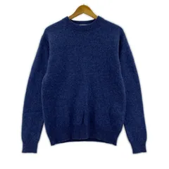 B:MING LIFE STORE by BEAMS ビーミングバイビームス ウール混 クルーネックニット sizeM/ブルー系