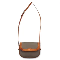 Christian Dior フランス製 オールド ショルダーバッグ PVC レザー グレー CDロゴ