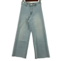 ZARA ザラ カットオフデニムパンツ size11-12/サックスブルー