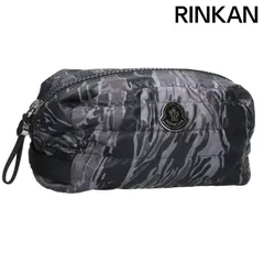 モンクレール カモフラージュ柄ナイロンポーチ メンズ