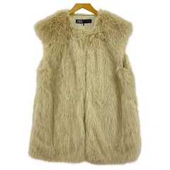 ZARA ザラ フェイクファーベスト sizeEUR XS-S/ライトベージュ