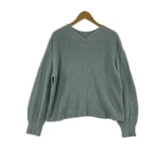 UNTITLED アンタイトル Ⅴネックニット size2/ブルー系