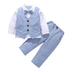 【即日発送】ベビーフォーマル 男の子 スーツ ベスト 子供服 子供タキシード 上下セット 七五三 結婚式