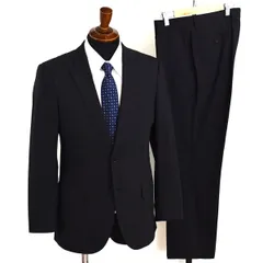 アローズ green label relaxing 2つボタン シングルスーツ M YA5 ブラック ストライプ ノータック 3121-125-1699 夏物 春夏 薄手 6XB106 【送料無料】【中古】【メンズビジネス】202602