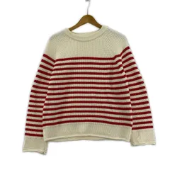 B:MING by BEAMS ビーミングバイビームス ボーダーニット sizeONE/ホワイト×レッド