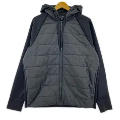 Banana Republic バナナリパブリック 異素材切替 パーカージャケット sizeL/ブラックのサムネイル