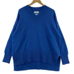 OPAQUE.CLIP  オペークドットクリップ Vネックニット size38/M/ブルー