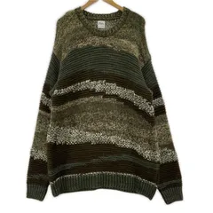 ZARA  ザラ　 総柄 プルオーバーニット sizeEURXL/カーキ系