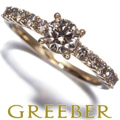 大粒❗️GSTV❗️D 1.00CT &0.40CT✨k18YGブラウンダイヤリング - メルカリ