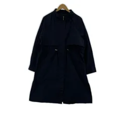 MICHEL KLEIN ミッシェルクラン スタンドカラー ジップアップコート size38/ネイビー