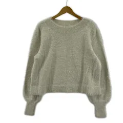 美品 anySiS エニィスィス タグ付き ラメ シャギーニット size4(13)/ホワイト