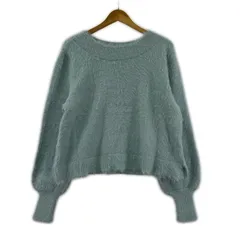 anySiS エニィスィス ラメ シャギーニット size4(13)/ライトブルー