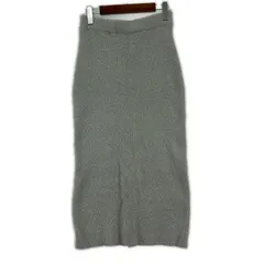 CIAOPANIC TYPY チャオパニックティピー ラメ ロング タイト ニットスカート sizeS/ライトグレー