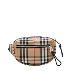 バーバリー ノバチェック ウエストバッグ ボディバッグ ベージュ マルチカラー ナイロン レディース BURBERRY【1-0253393】