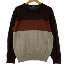 Golden Bear ゴールデンベア クルーネックニット sizeL/ブラウン系