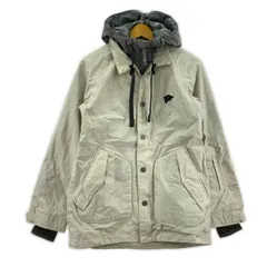 ESTIVO エスティボ  フェイクレイヤード ナイロン スノーウェアジャケット sizeS/アイボリー