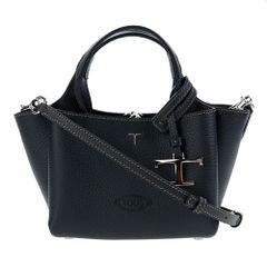 TOD'S トッズ レザー バウレット ミニ バッグ ネイビー Navy - メルカリ