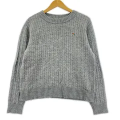 Arnold Palmer アーノルドパーマー ケーブル編みニット sizeL/グレー