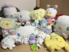 サンリオ　まとめ　ポムポムプリン　シナモロール　タキシードサム　ポチャッコ　ぬいぐるみ
