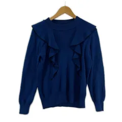 Reflect リフレクト フリルニット size9/ネイビー