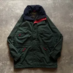 80年代 80s Eddie Bauer エディーバウアー 黒タグ ゴアテックス ナイロン マウンテンパーカー 緑 ネイビー レッド