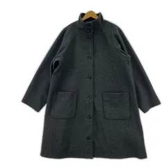 Samansa Mos2 サマンサモスモス  スタンドカラーコート sizeF/グレー