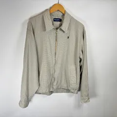 Gymphlex ジムフレックス チェック柄 ジップアップ ジャケット ベージュ M GY-A0499 CCW