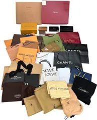 ■使ってください! ブランド 保存袋 紙袋 空箱 おまとめ LV GUCCI CHANEL Cartier COACH LOEWE 現状品【E5616AM】
