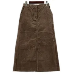 NATURAL BEAUTY BASIC ナチュラルビューティーベーシック コーデュロイロングスカート sizeS/ブラウン