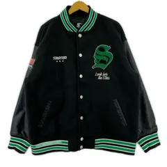 STARTER BLACK LABEL スターターブラックレーベル 中綿スタジャン sizeM/ブラック×グリーン