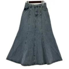NATURAL BEAUTY BASIC ナチュラルビューティーベーシック  デニム マーメイドスカート sizeM/ブルー