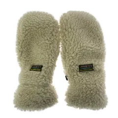 L.L.Bean エルエルビーン ボア手袋 sizeS/ブラウン×アイボリーのサムネイル