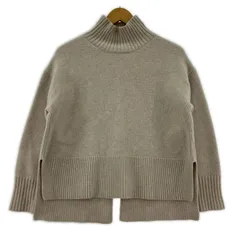 green label relaxing グリーンレーベルリラクシング サイド・バックスリット ハイネックニット size表記なし/グレージュ