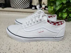 VANS オールドスクール PUNCH 白 チェッカーボード スニーカー 27センチ