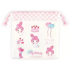 【中古】バッグ マイメロディ(ガールズピンク) フラット巾着 「サンリオキャラクターズ」