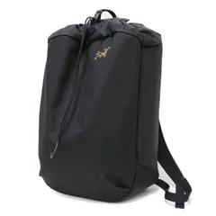 ARCTERYX アークテリクス バッグ ブラック 黒 | Arro 20 Bucket Bag リュック / アロー20 バケットバッグ | 巾着型 ロゴ 刺繍 ナイロン | ブランド カバン【レディース】【中古】のサムネイル