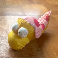 希少！　シャカシャカ素材のヘビ　ぬいぐるみ昭和レトロ　中古