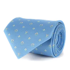 【新品同様】LOUIS VUITTON ルイヴィトン ネクタイ | 現行タグ | 23AW LV デュアル 8CM シルク ネクタイ (M79430) | ブルー | イタリア製 ブランド アイテム【メンズ】【中古】